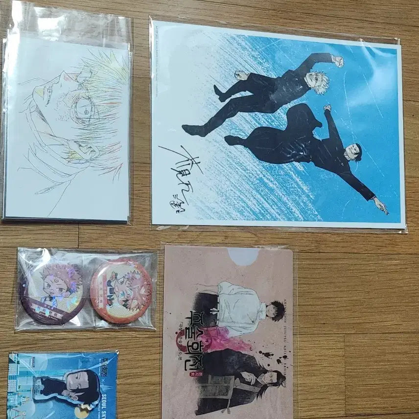 [BUNJANG] Jujutsu Kaisen Suguru Geto Acrylic Block, Postcard, and Can Badge Set / 주술회전 서울 스카이 게토 아크릴 블록, 엽서, 비주얼 보드 굿즈 특전
