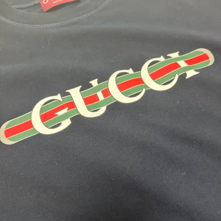 [BUNJANG] Gucci Printed Cotton Jersey T-Shirt Black L / 구찌 프린티드 코튼 저지 티셔츠 블랙 L 사이즈(108)