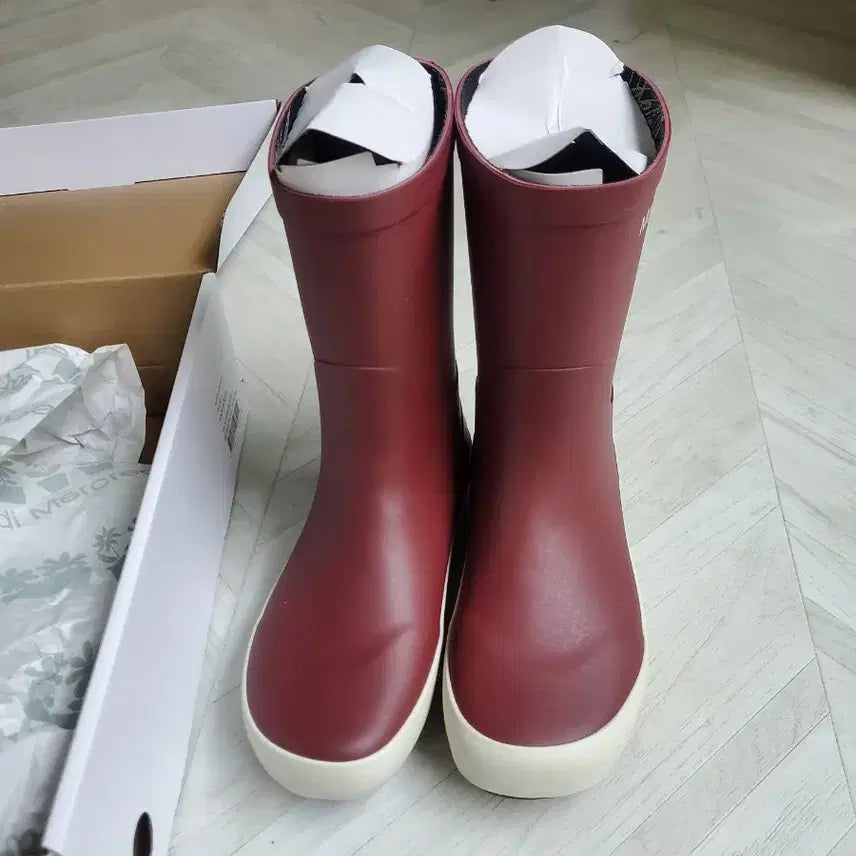 [BUNJANG] Mardis Mercredi Rain Boots Burgundy 230 / 마르디메크르디 레인부츠230 새상품