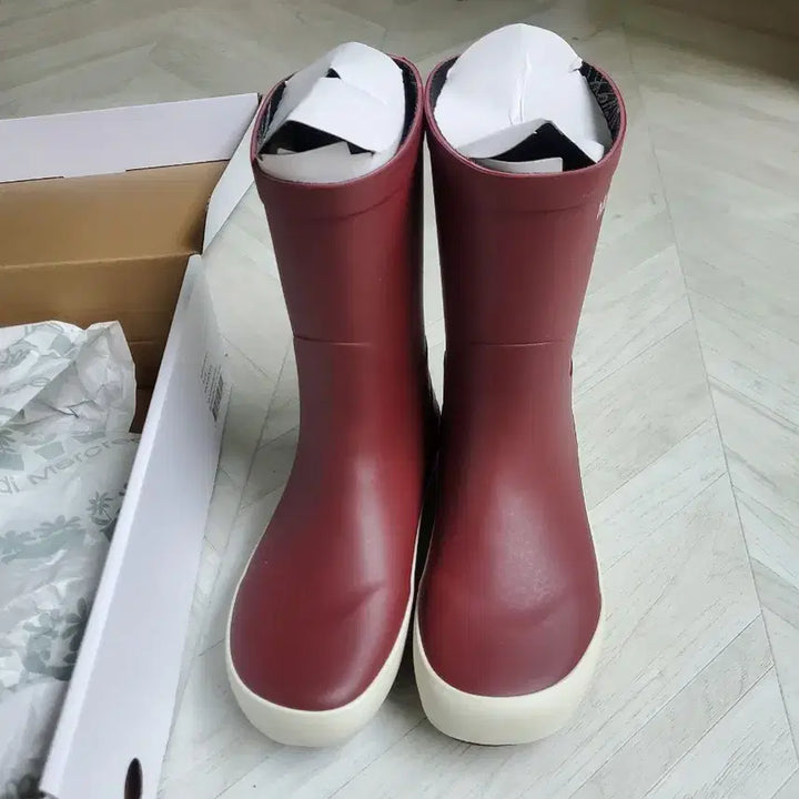 [BUNJANG] Mardis Mercredi Rain Boots Burgundy 230 / 마르디메크르디 레인부츠230 새상품