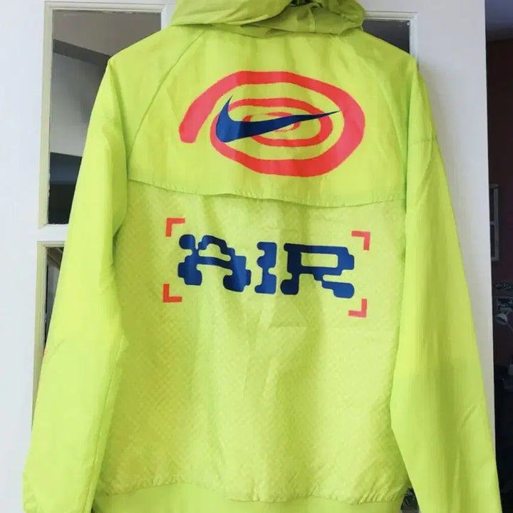 [BUNJANG] Nike Catching Air Windrunner Jacket Neon Blue / 나이키 캐칭에어 윈드러너 바람막이 점퍼 네온 블루