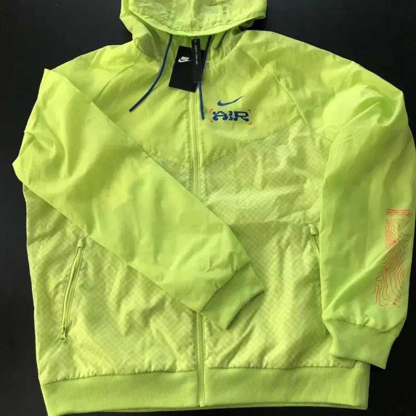 [BUNJANG] Nike Catching Air Windrunner Jacket Neon Blue / 나이키 캐칭에어 윈드러너 바람막이 점퍼 네온 블루