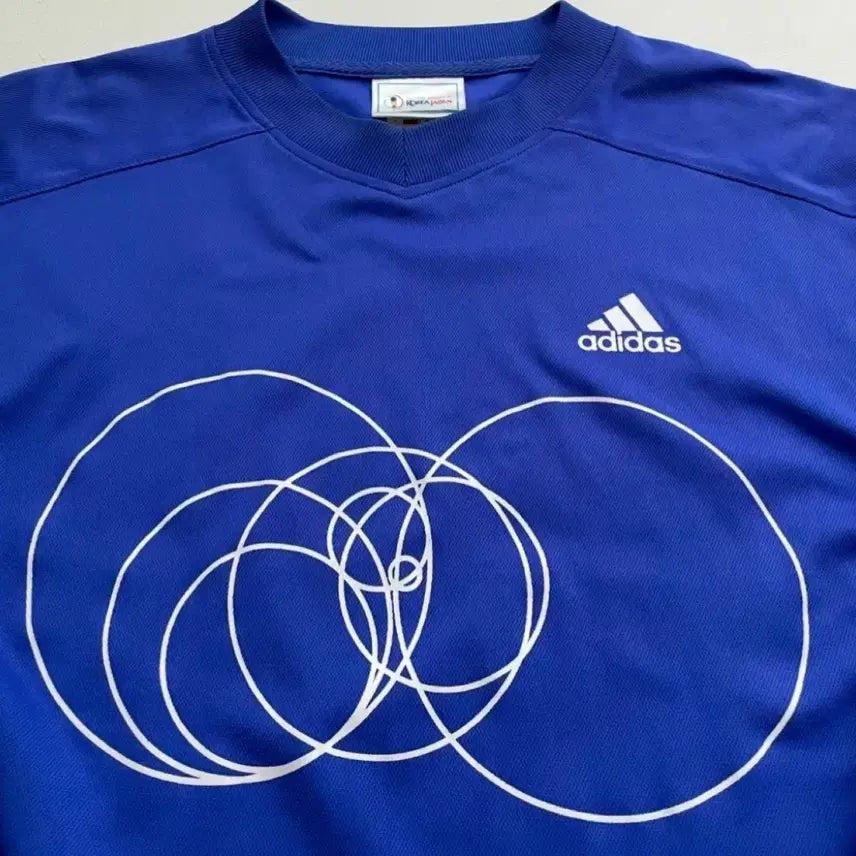 [BUNJANG] Adidas Korea Japan World Cup Blockcore Jersey Long Sleeve M / 아디다스 한일 월드컵 블록코어 져지 긴팔