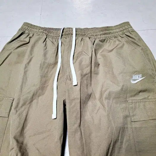 [BUNJANG] Nike Ripstop Beige Cargo Pants XXL / 나이키 립스탑 베이지 밴딩카고팬츠 XXL 폴1330
