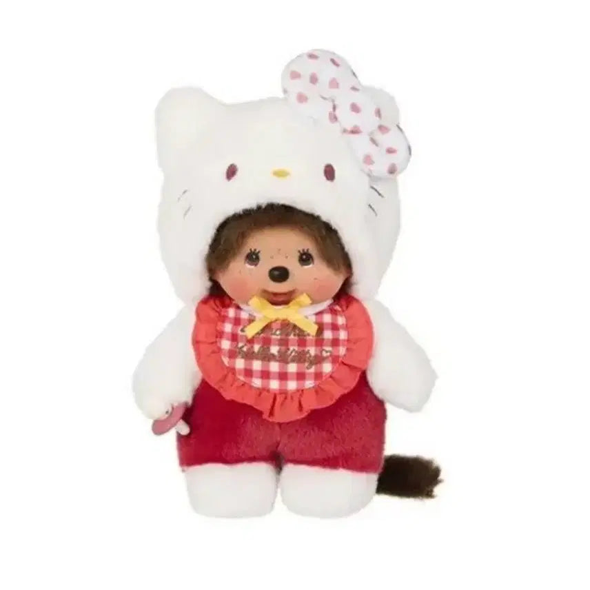 [BUNJANG] Hello Kitty x Monchhichi Collaboration Doll / 헬로키티x몬치치 콜라보 인형