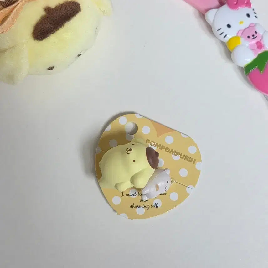 [BUNJANG] Classic Pom Pom Purin Muffin Figurine Hair Tie / 고전폼폼푸린 머핀 피규어 헤어끈 머리끈