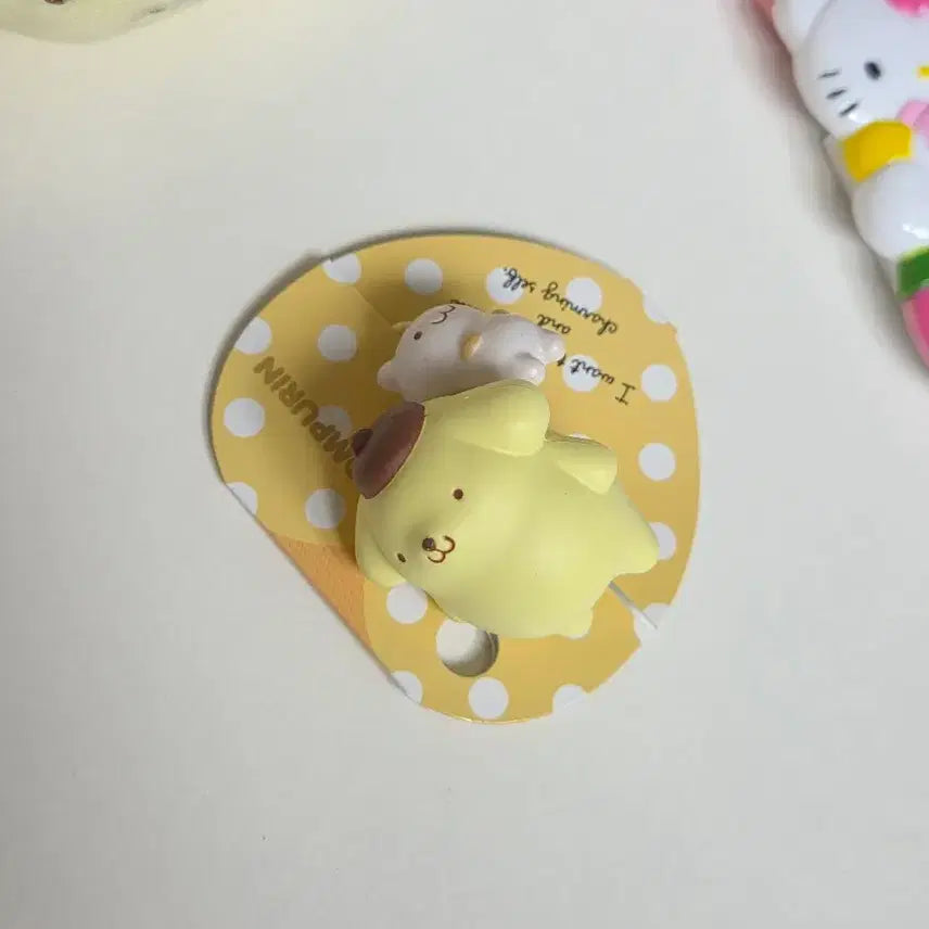 [BUNJANG] Classic Pom Pom Purin Muffin Figurine Hair Tie / 고전폼폼푸린 머핀 피규어 헤어끈 머리끈