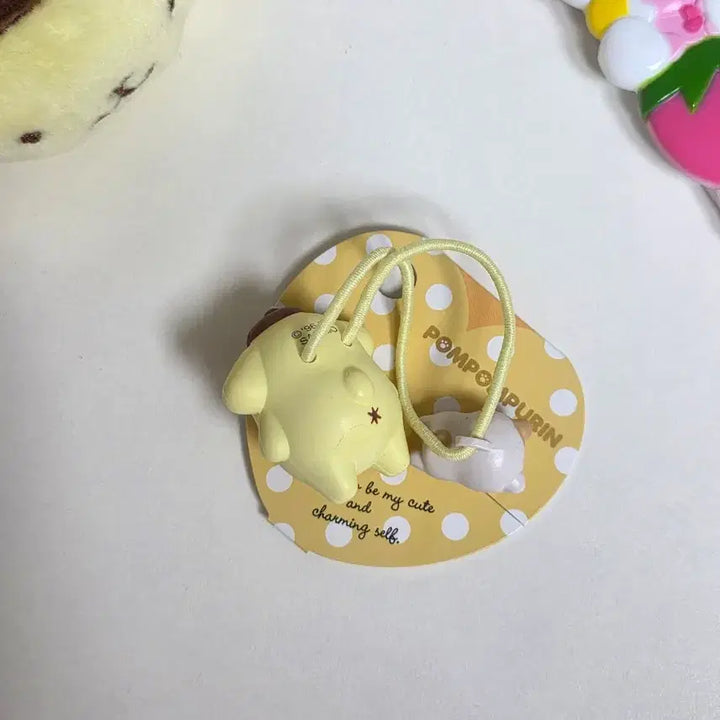 [BUNJANG] Classic Pom Pom Purin Muffin Figurine Hair Tie / 고전폼폼푸린 머핀 피규어 헤어끈 머리끈