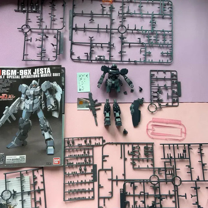 [BUNJANG] Bandai HG 1/144 Jesta Gundam Plamodel - Pre-assembled for Painting / 반다이 HG 1/144 제스타 건담 프라모델 도색용 가조립