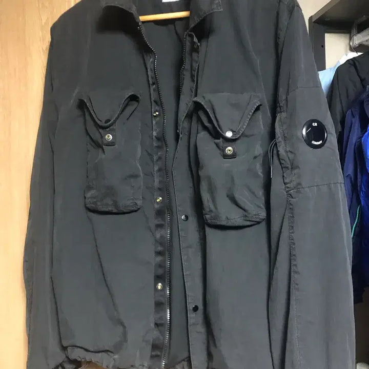 [BUNJANG] CP Company 50 Fili Overshirt Black Size 100 / cp컴퍼니 50fili 오버셔츠 블랙 100