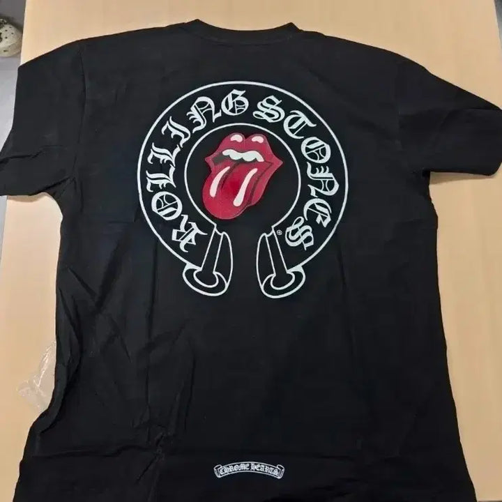 [BUNJANG] Chrome Hearts Rolling Stones Short Sleeve T-Shirt Black L / 크롬하츠 롤링스톤즈 반팔 티셔츠 블랙  L 새상품