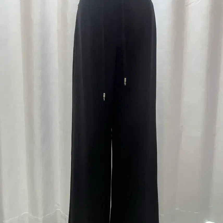 [BUNJANG] TIME Back-Banding Drawstring Pants Black / TIME 타임 백밴딩 드로우스트링 팬츠 블랙 55 새옷급