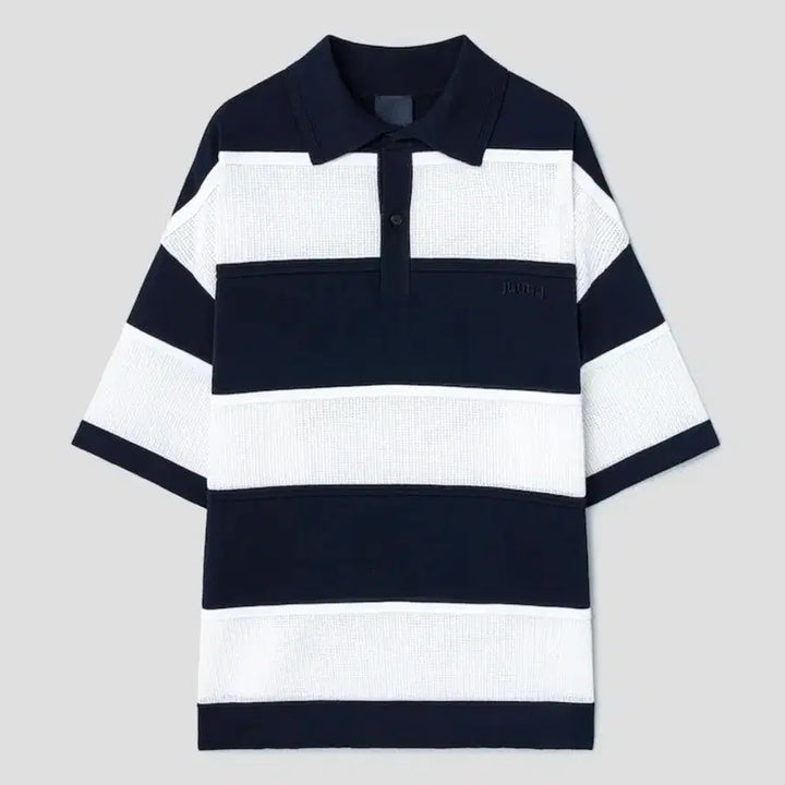 [BUNJANG] Juun.J 26SS Tencel Stripe Knit L / (L)준지 26ss 티칼라 스트라이프 니트