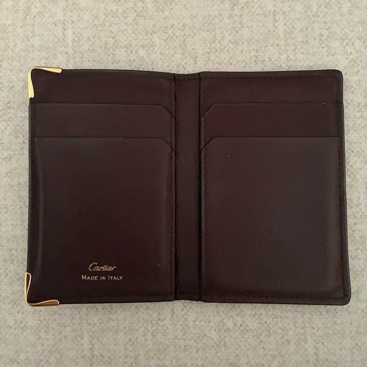 [BUNJANG] Cartier Must 4CC Card Holder Burgundy / 까르띠에 머스트 4CC 카드홀더, 카드지갑