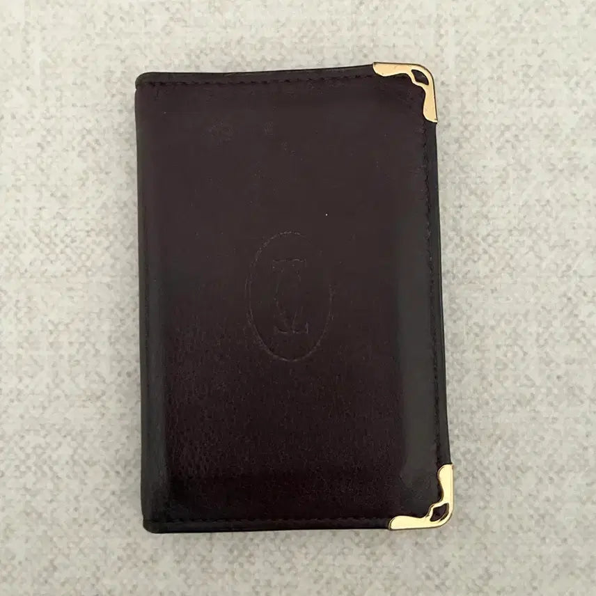 [BUNJANG] Cartier Must 4CC Card Holder Burgundy / 까르띠에 머스트 4CC 카드홀더, 카드지갑