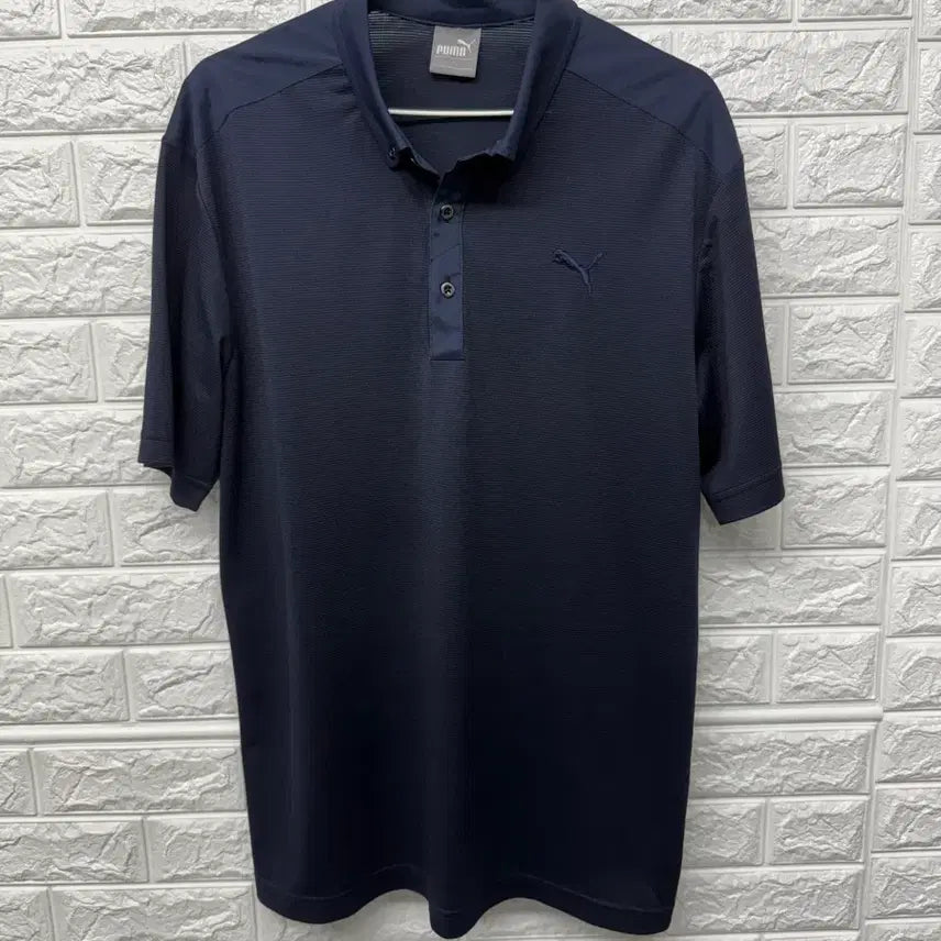 [BUNJANG] Puma Navy Functional Polo T-Shirt / 푸마 네이비 기능성 카라티
