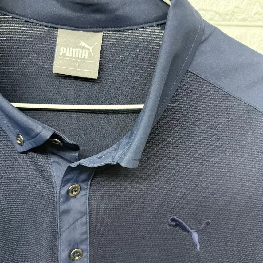 [BUNJANG] Puma Navy Functional Polo T-Shirt / 푸마 네이비 기능성 카라티