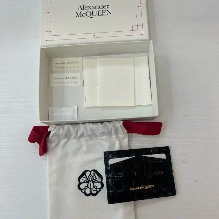 [BUNJANG] Alexander McQueen Skull Crocodile Card Holder Full Set / 알렉산더 맥퀸 스컬 크로커다일 카드지갑 풀구성