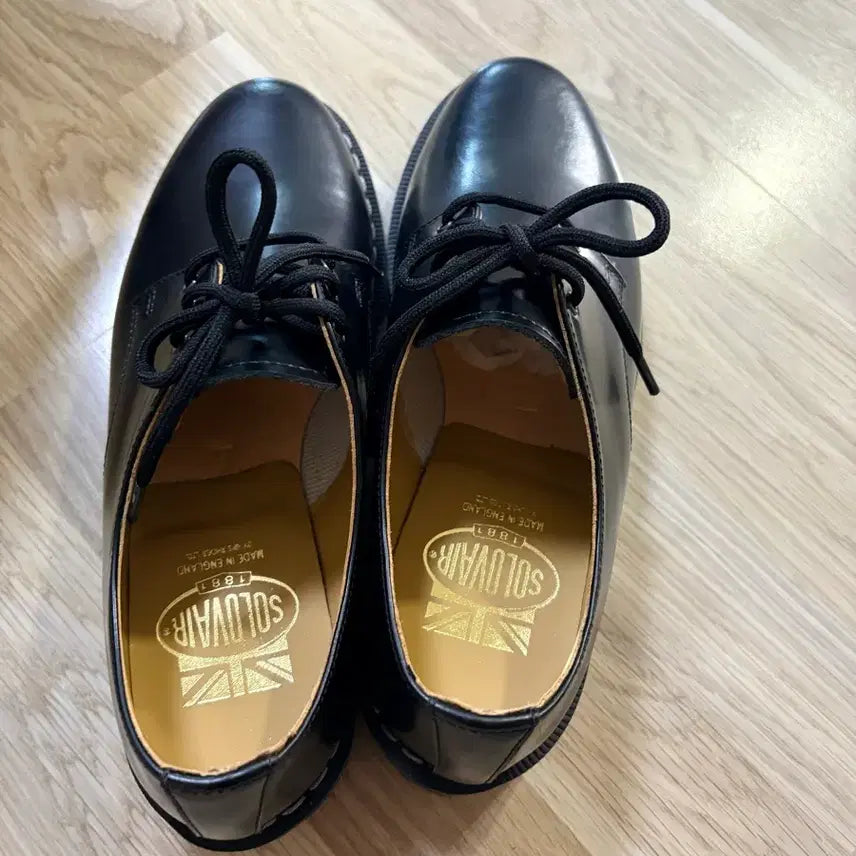 [BUNJANG] Solovair 3 Eye Gibson Black Shoes / 솔로베어 3아이 깁슨 블랙 슈즈
