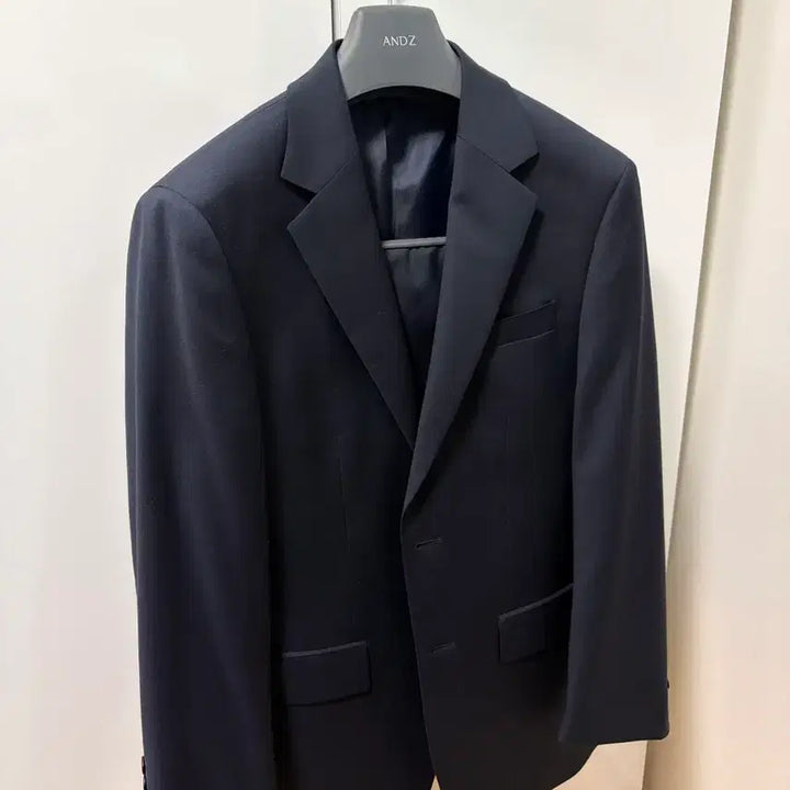 [BUNJANG] ANDZ Solid Half-Lining Navy Suit BZF5SB120 / 앤드지 ANDZ 솔리드 하프라이닝 사계절용 네이비 정장_BZF5SB120