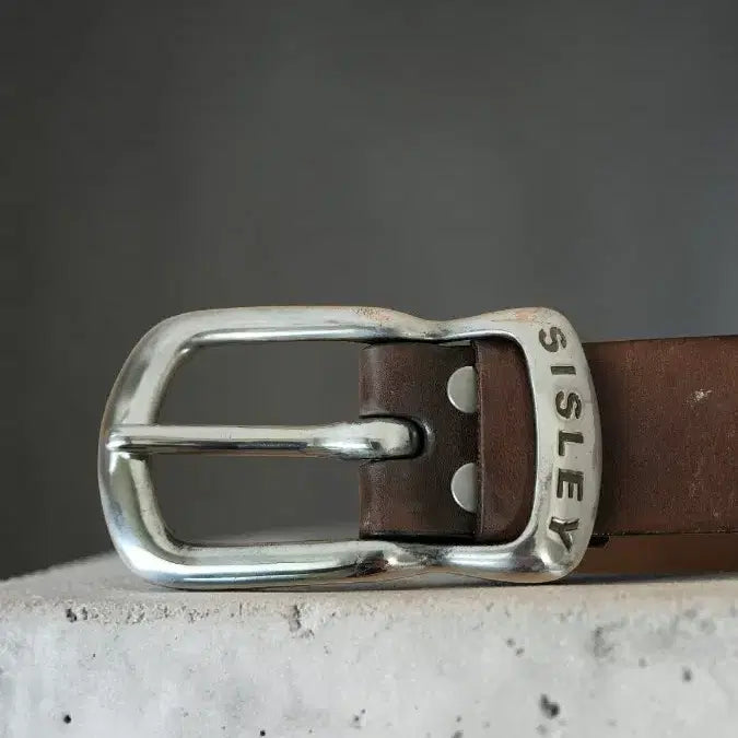 [BUNJANG] SISTLEY Genuine Leather Belt Brown / SISTLEY 시슬리 통가죽 벨트 브라운