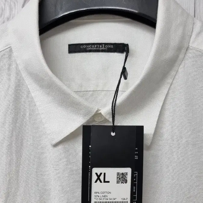 [BUNJANG] Conceptwon Cotton Linen Shirt White XL / [택 달린 새상품] 컨셉원 코튼리넨 셔츠 화이트 XL