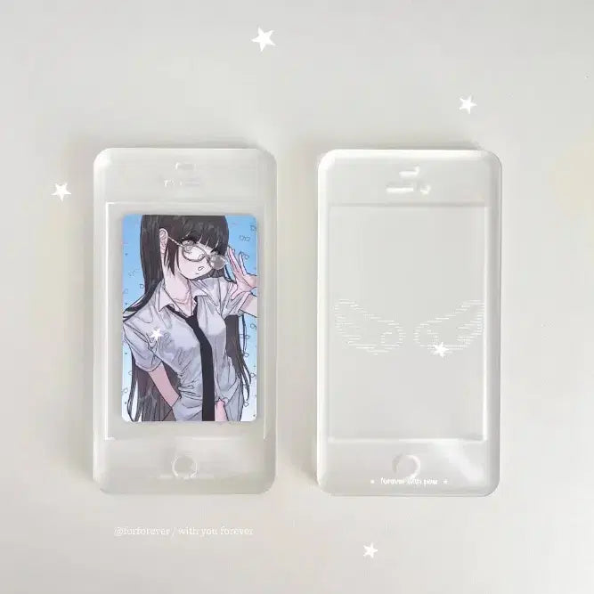 [BUNJANG] iPhone Stand Photocard Tray Holder Case Keychain Toploader / 아이폰st 포토카드 트레이 거치대 케이스 포카홀더 키링 포카 탑로더