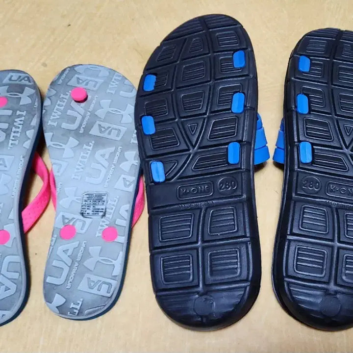 [BUNJANG] Under Armour Slides and Flip-Flops Set / 언더아머 쪼리,슬리퍼 2족 세트