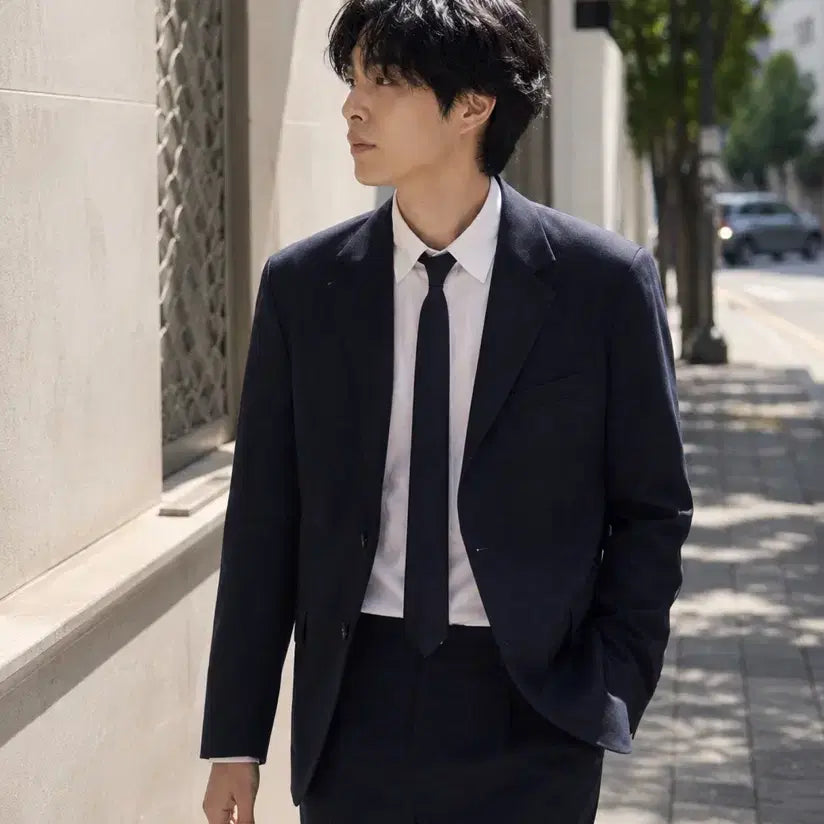 [BUNJANG] Pottery Business Suit Dark Navy Comfort Fit Size 4 / 포터리 비즈니스 수트 다크네이비 컴포트핏 4사이즈