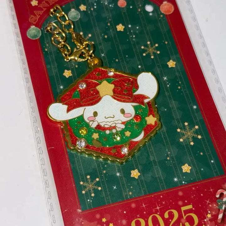 [BUNJANG] Sanrio 2025 Christmas Limited Edition Cinnamoroll Keyring / 산리오 샵 2025 크리스마스 한정 키링