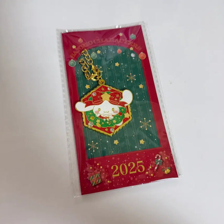 [BUNJANG] Sanrio 2025 Christmas Limited Edition Cinnamoroll Keyring / 산리오 샵 2025 크리스마스 한정 키링