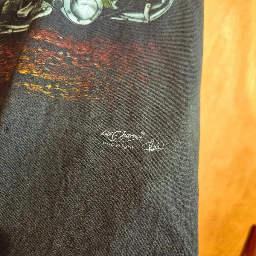 [BUNJANG] Rock Chang Wolf Graphic T-Shirt - Size L / 락창 늑대 반팔 티셔츠 L (번731