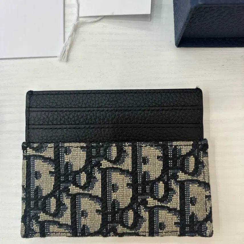 [BUNJANG] Dior Oblique Jacquard Card Holder Full Set / 디올 오블리크 자카드 카드지갑 풀구성