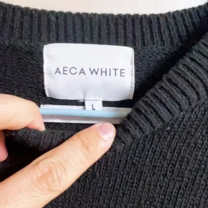 [BUNJANG] AECA Black Knit L / AECA 검정 니트