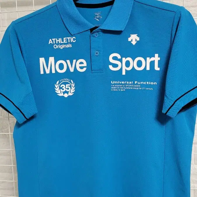 [BUNJANG] Descente Move Sport Performance Sportswear Muscle Fit Collar T-Shirt / [L]데상트 재패니즈 Move Sport기능성 스포츠웨어 머슬핏카라반팔L