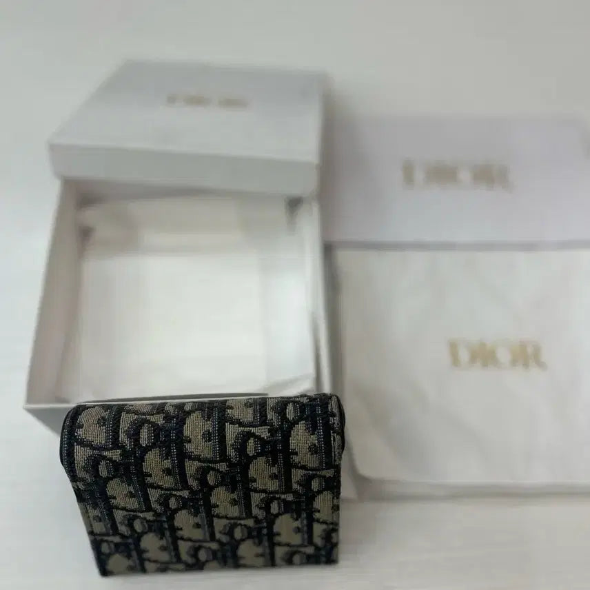 [BUNJANG] Dior Oblique Accordion Saddle Card Holder / 디올 오블리크  아코디언 새들 카드지갑 풀구성