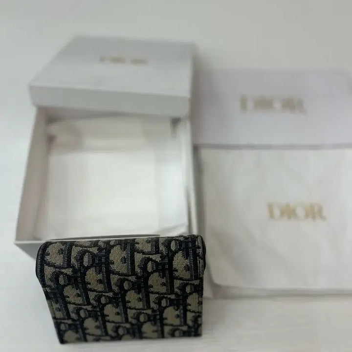 [BUNJANG] Dior Oblique Accordion Saddle Card Holder / 디올 오블리크  아코디언 새들 카드지갑 풀구성