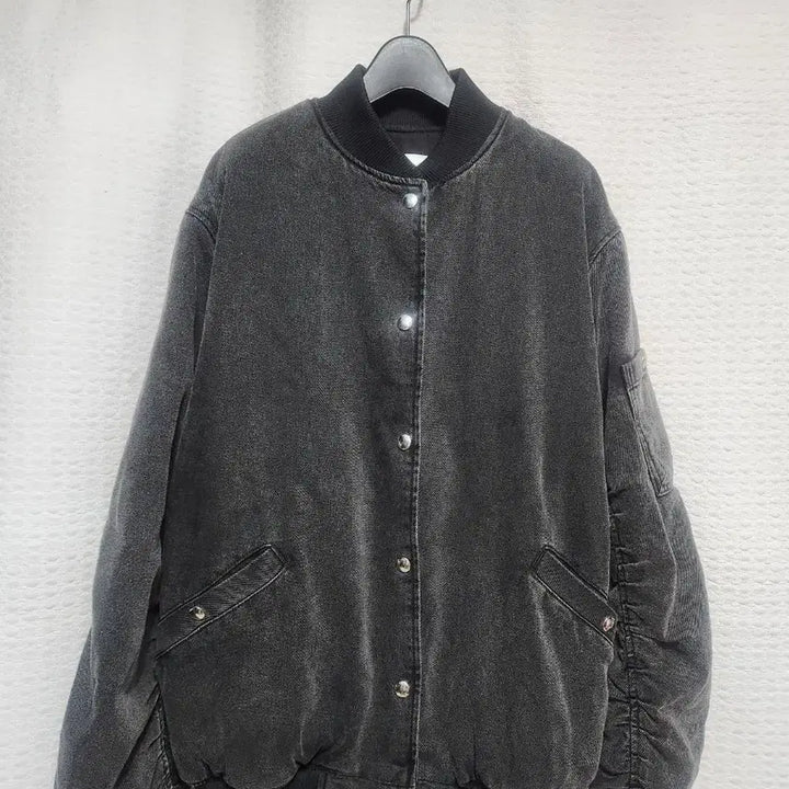 [BUNJANG] IRO Black Washed Denim Bomber Jacket / (매장판)IRO 데님 블랙 워싱 봄버 자켓. 여성