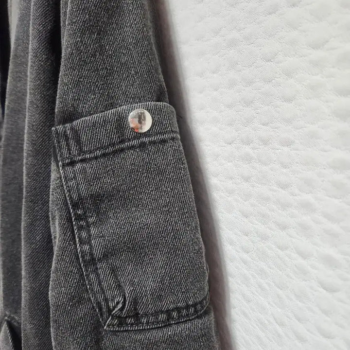 [BUNJANG] IRO Black Washed Denim Bomber Jacket / (매장판)IRO 데님 블랙 워싱 봄버 자켓. 여성