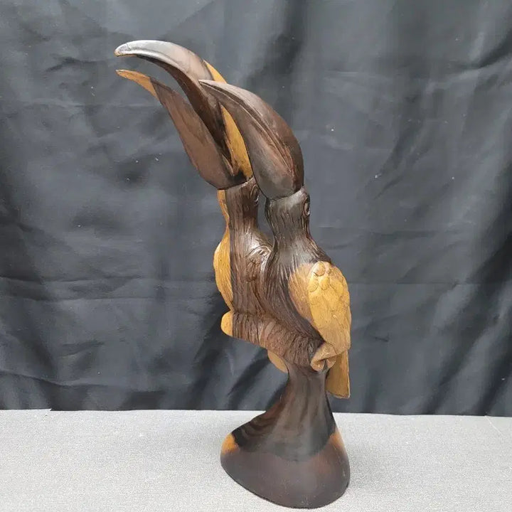 [BUNJANG] Ironwood Toucan Wood Carving (Large) / 아이언우드 투칸 목조각