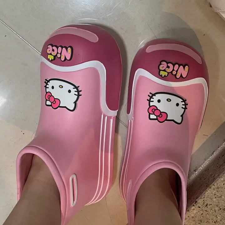 [BUNJANG] Pink Kitty Rain Boots / 핀쿠핑쿠 키티장화 팝니당 할인.
