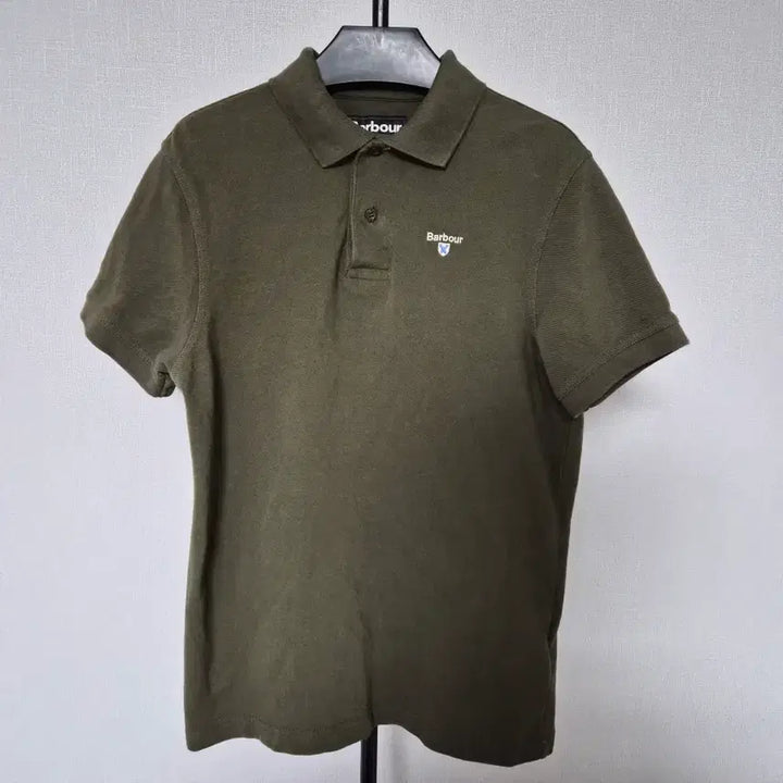 [BUNJANG] Barbour Collar Neck Short Sleeve T-Shirt - Size S / 바버 S Barbour 칼라넥 반팔티셔츠 M-반팔-434