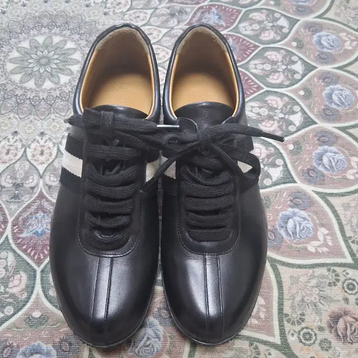 [BUNJANG] Bally Black Leather Sneakers / 발리 블랙 가죽 스니커즈 운동화