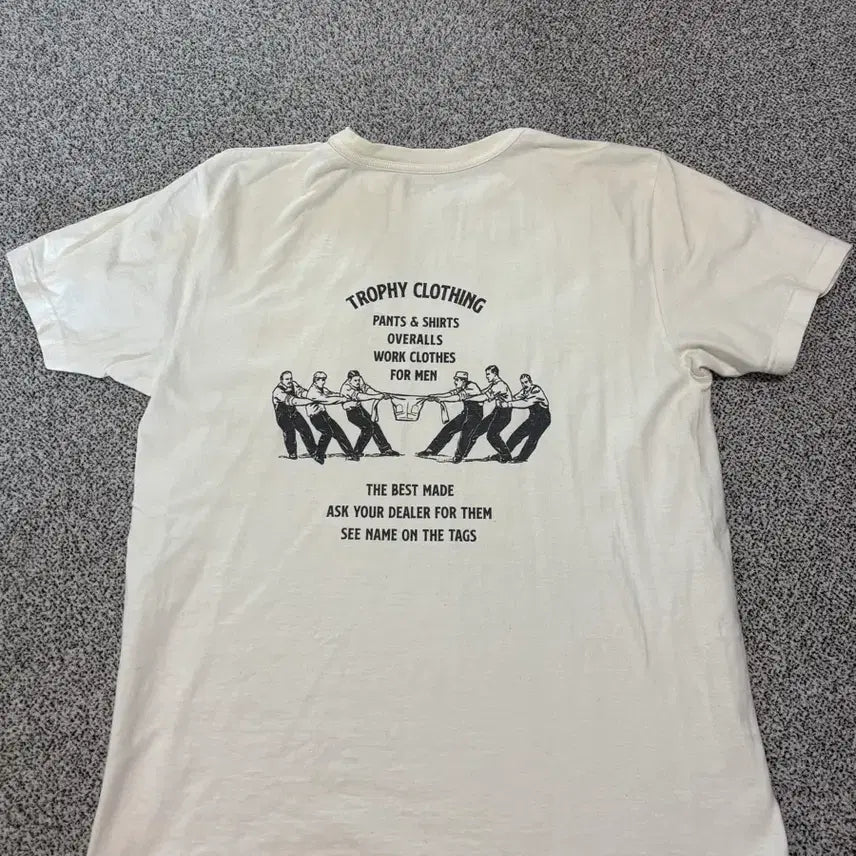 [BUNJANG] TROPICAL CLOTHING Pocket T-Shirt White Size 42 / 트로피클로딩 포켓티 42