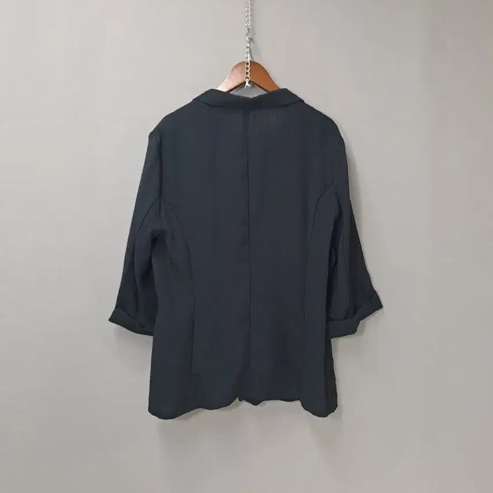[BUNJANG] Duoyuxi 8-Sleeve Single Button Black Jacket / Duoyuxi 8부소매 싱글버튼 블랙 자켓