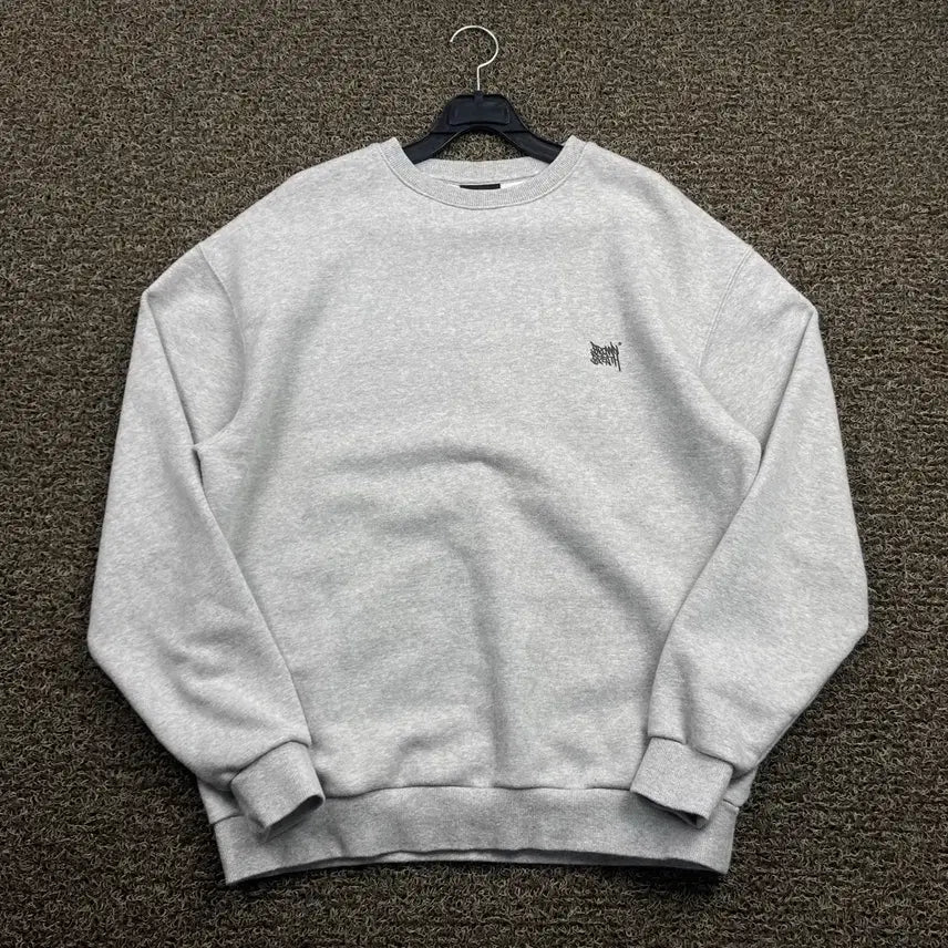 [BUNJANG] Brownbreath Big Logo Grey Sweatshirt / 브라운브레스 빅로고 그레이 맨투맨