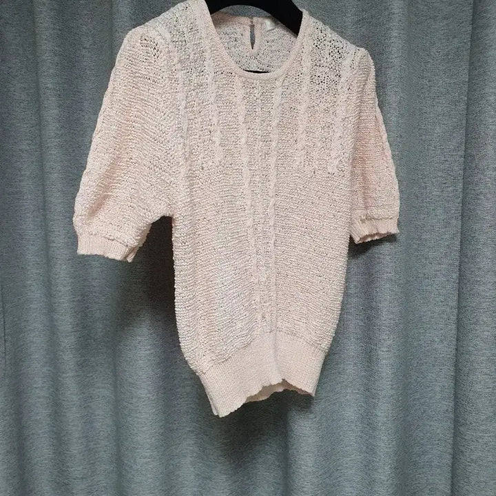 [BUNJANG] Allen A Pico Knit Short Sleeve T-Shirt (Size S-M) / allen a pico 시원한 니트소재 반탈 니트 티셔츠 s~m