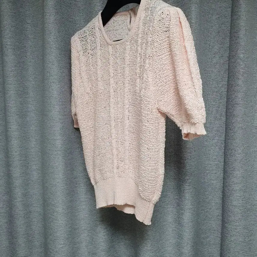 [BUNJANG] Allen A Pico Knit Short Sleeve T-Shirt (Size S-M) / allen a pico 시원한 니트소재 반탈 니트 티셔츠 s~m