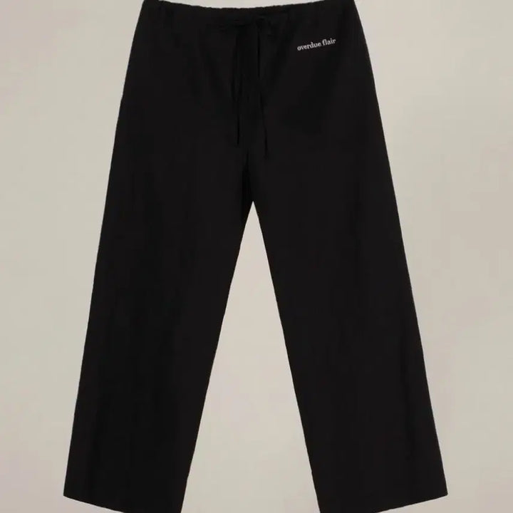 [BUNJANG] Overdue Flare Cotton Sheer Pants Black / 오버듀플레어 코튼 쉬어 팬츠 블랙