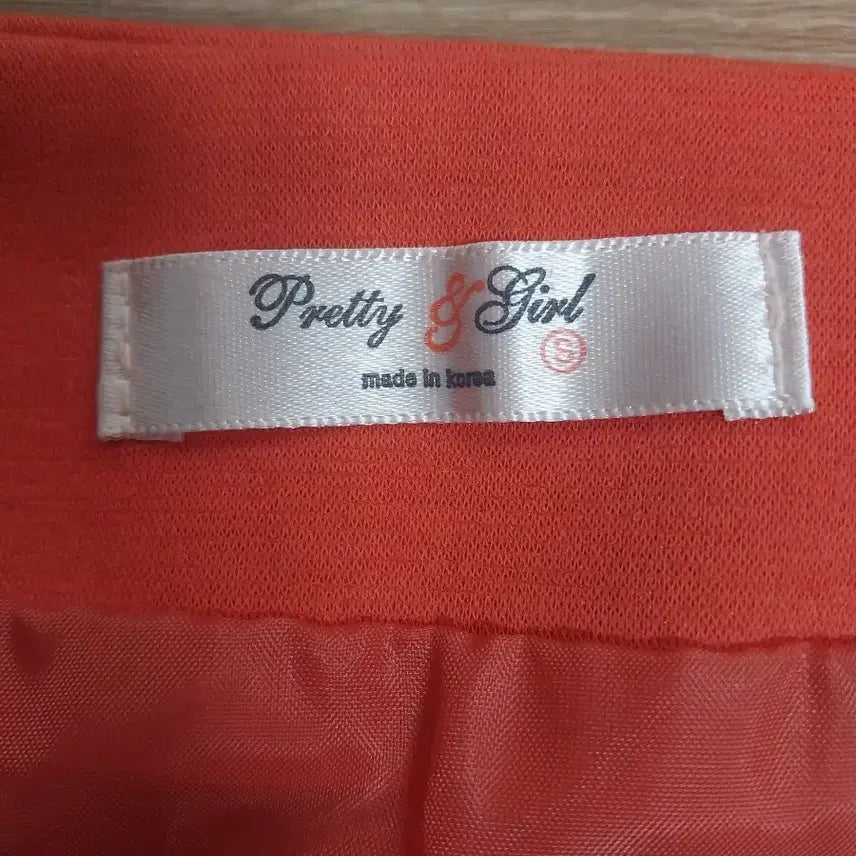 [BUNJANG] Orange Mini Skirt - Size S / [조건부 무료] 오렌지 미니스커트 S